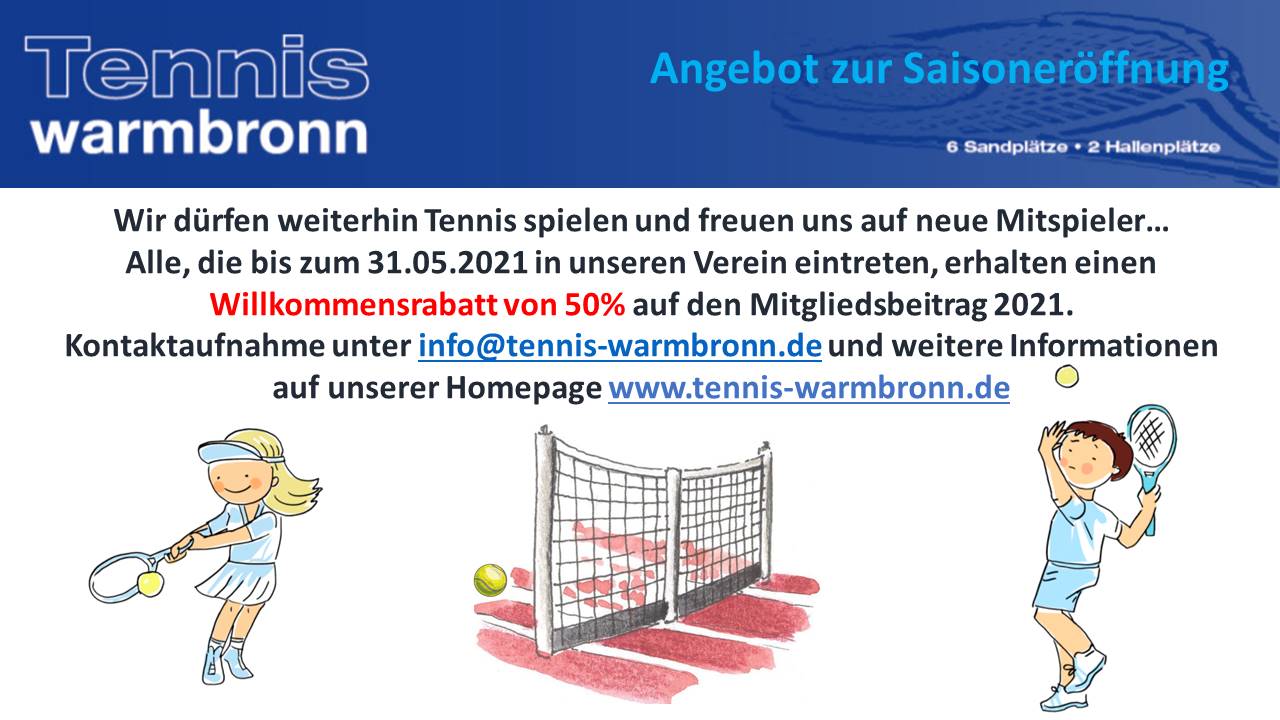 Saisoneröffnung Anzeige